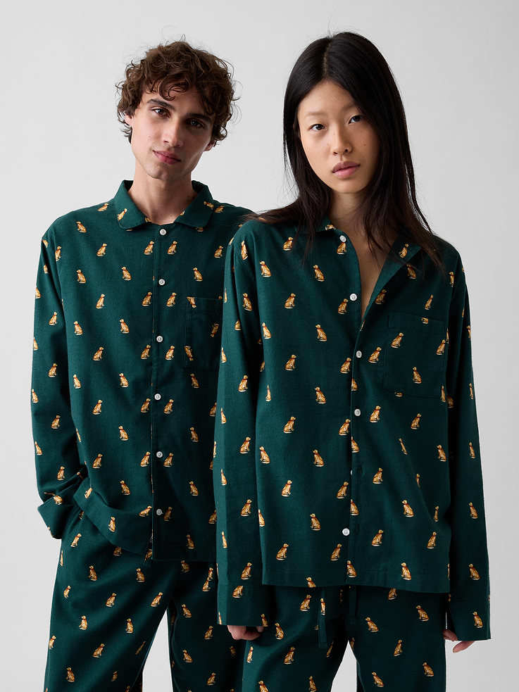 Image 2 of 6, Adult Softest Flannel PJ Shirt