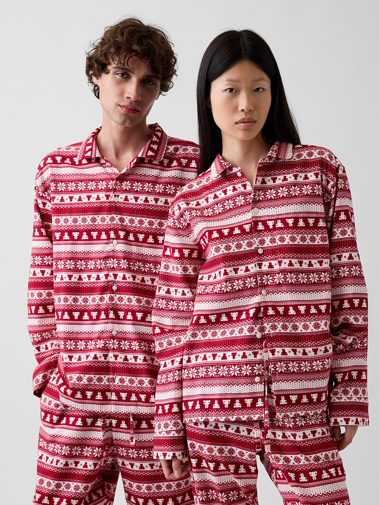 Image 2 of 6, Adult Softest Flannel PJ Shirt
