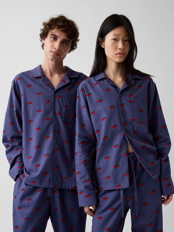 Image 2 of 6, Adult Softest Flannel PJ Shirt