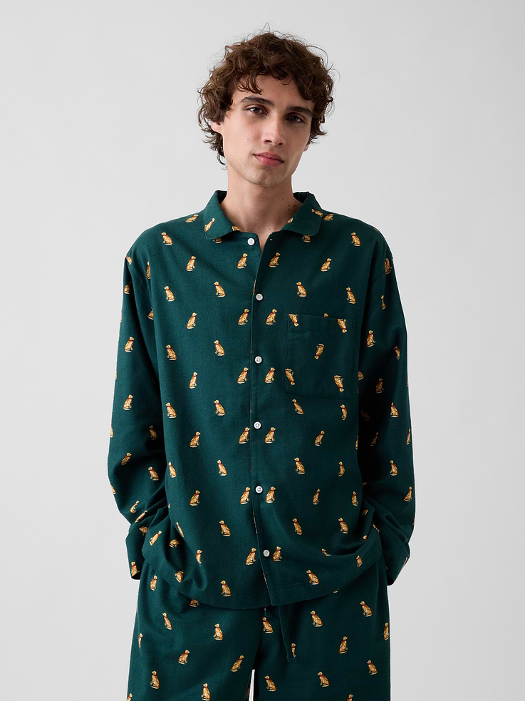 Image 3 of 6, Adult Softest Flannel PJ Shirt