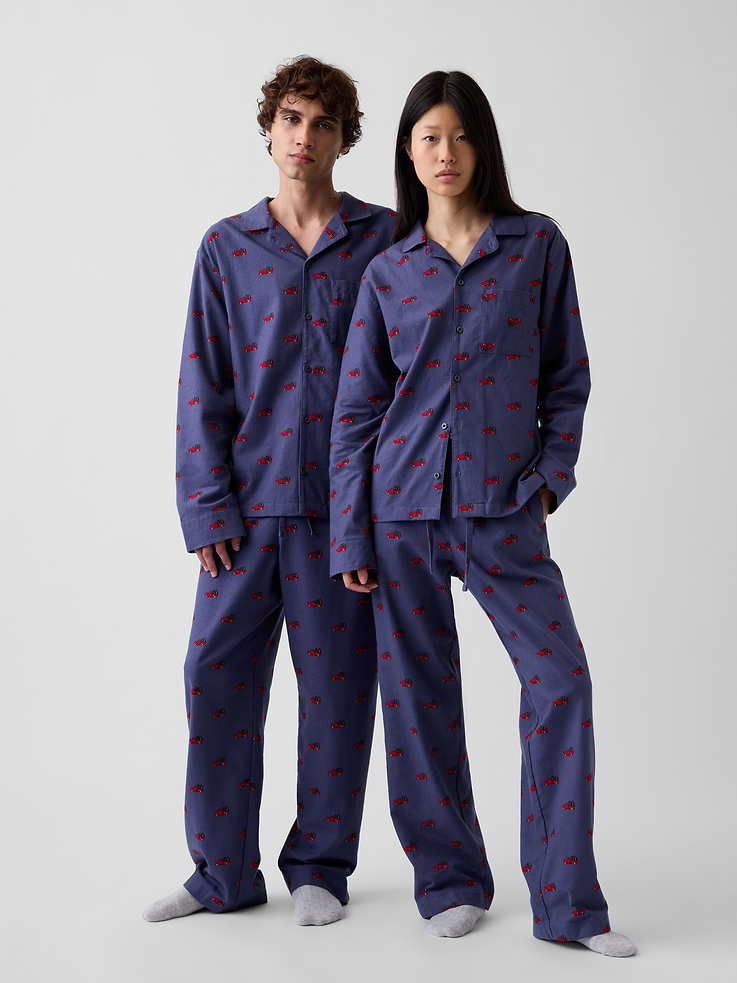 Image 5 of 6, Adult Softest Flannel PJ Shirt