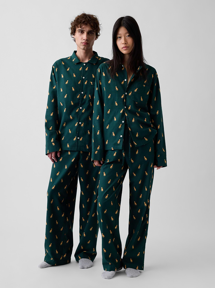 Image 5 of 6, Adult Softest Flannel PJ Shirt