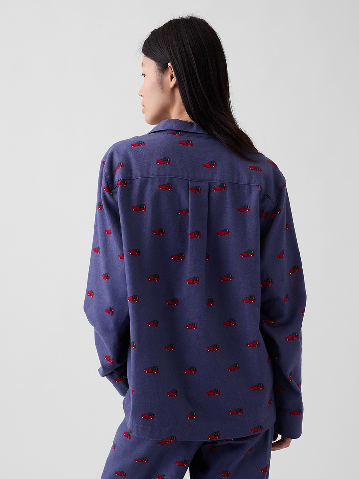 Image 4 of 6, Adult Softest Flannel PJ Shirt