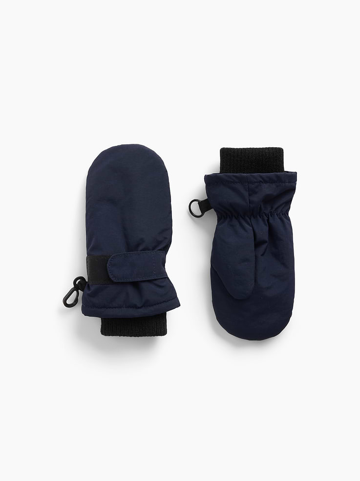 Image 1 of 1, Warm, water-resistant snow mitts., Adjustable strap with soft closure at wrist., Mitt clips., Banded rib cuffs., Cozy fleece lining., Product #915455