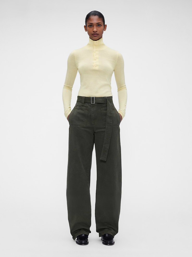 Image 2 of 6, Gap × Victoria Beckham Merino Turtleneck Sweater
