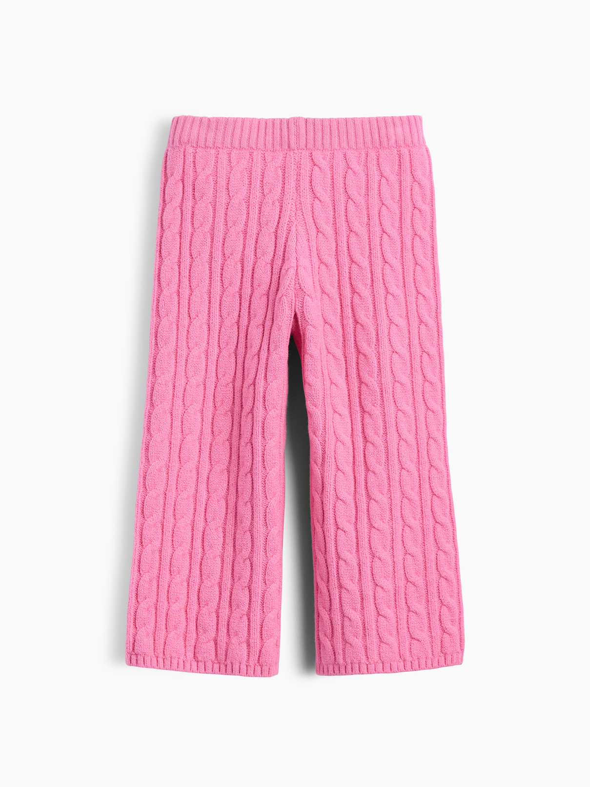 Baby & Toddler CashSoft Cable-Knit Wide-Leg Pants