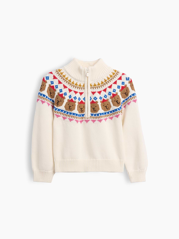 Baby & Toddler Fair Isle Half-Zip Pullover Sweater