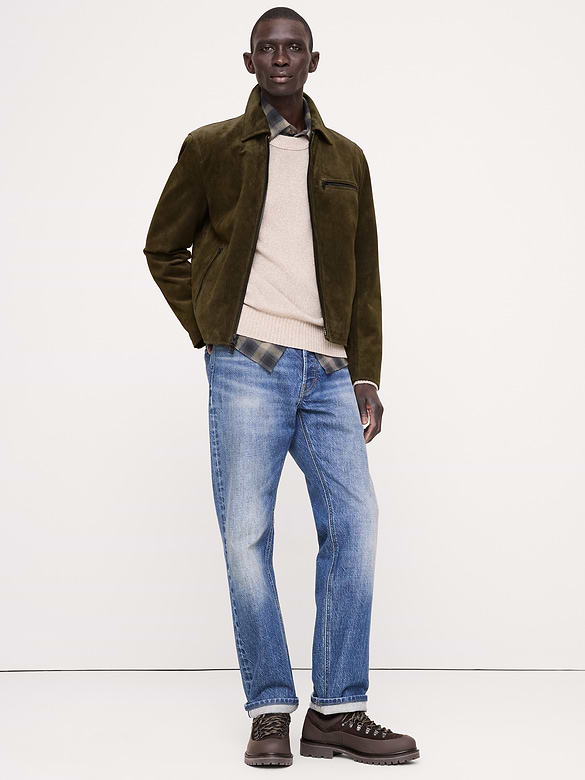 Italian Suede Racing Jacket