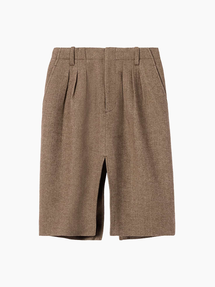 Image 7 of 7, Gap × Victoria Beckham Wool-Blend Herringbone Skirt
