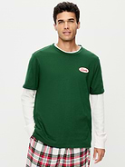 Image 2 of 4, Crew-Neck Graphic T-Shirt