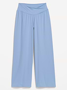Image 2 of 2, Crossover-Waist StudioSmooth Wide-Leg Pants