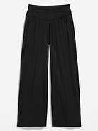 Image 2 of 2, Crossover-Waist StudioSmooth Wide-Leg Pants