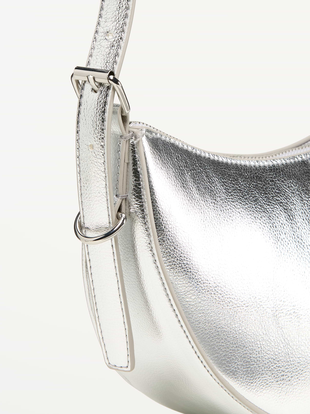 Image 4 of 4, Metallic Mini Crescent Bag