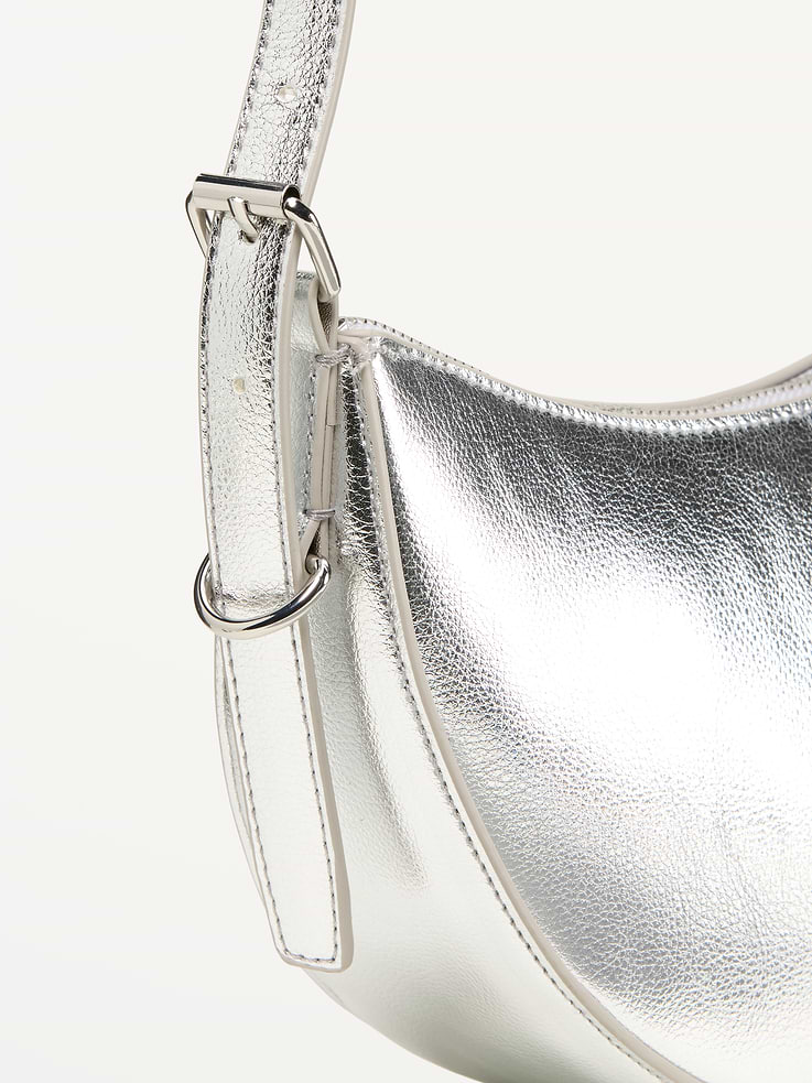 Image 4 of 4, Metallic Mini Crescent Bag