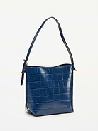 Image 2 of 4, Small Preppy Embossed Bucket Bag