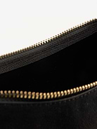 Image 3 of 4, Faux-Suede Mini Crescent Bag