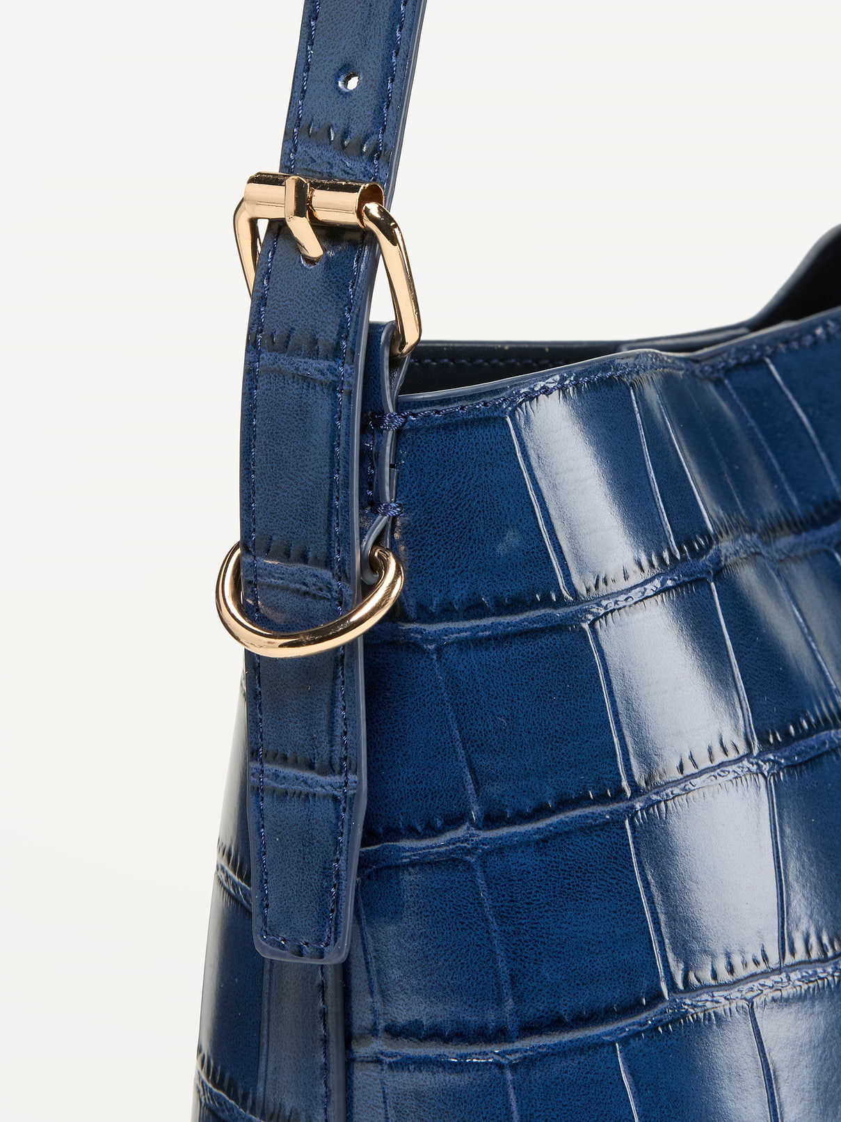 Image 4 of 4, Small Preppy Embossed Bucket Bag