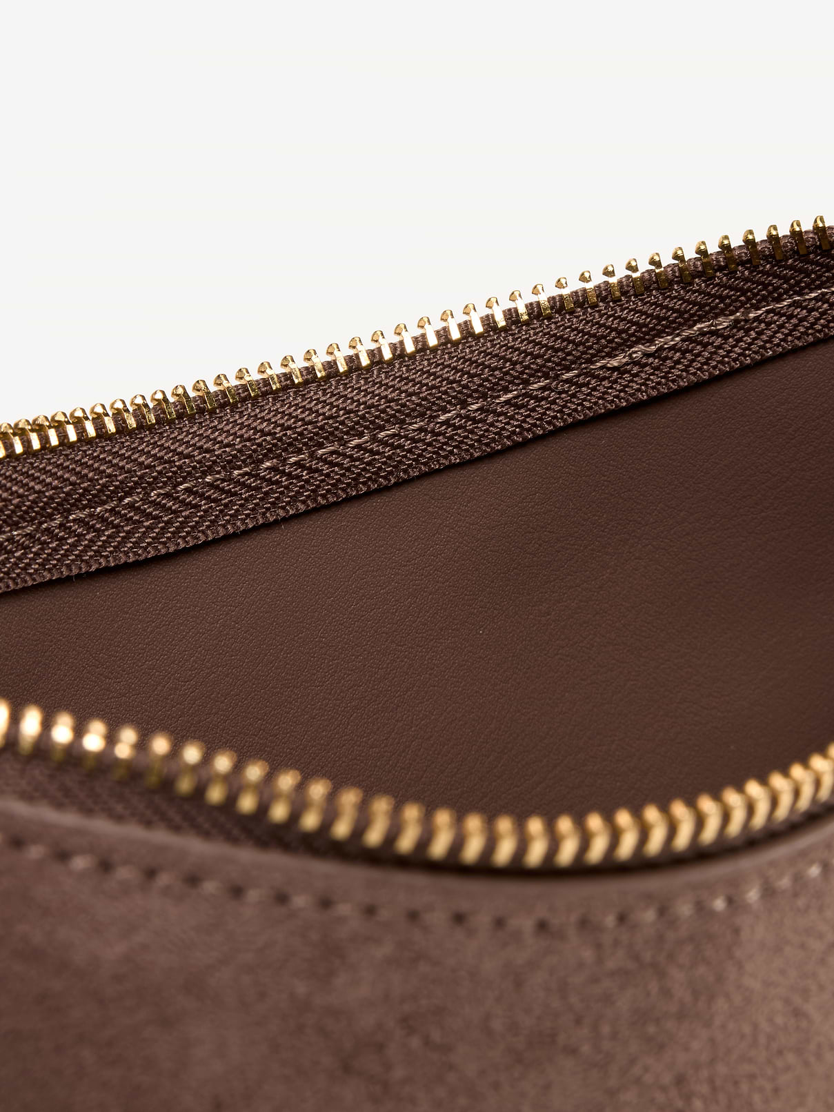 Image 3 of 4, Faux-Suede Mini Crescent Bag