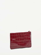 Image 2 of 4, Faux-Leather Wristlet