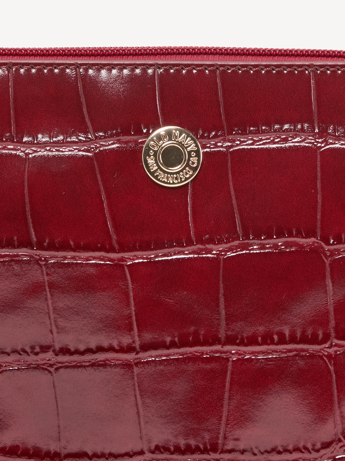 Image 4 of 4, Faux-Leather Wristlet