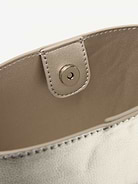 Image 3 of 4, Small Preppy Metallic Bucket Bag