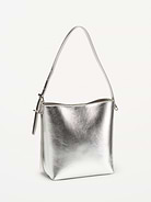 Image 2 of 4, Small Preppy Metallic Bucket Bag