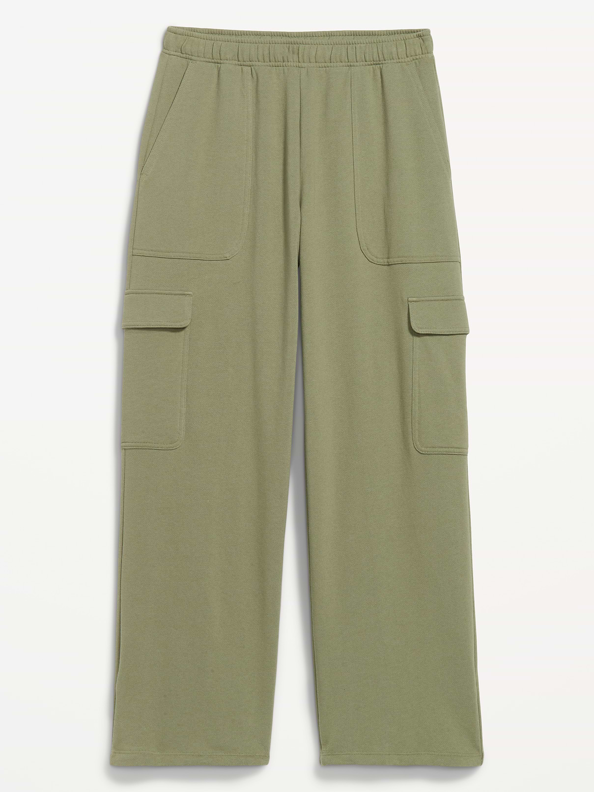 Image 2 of 3, High-Waisted SoComfy Wide-Leg Cargo Sweatpants