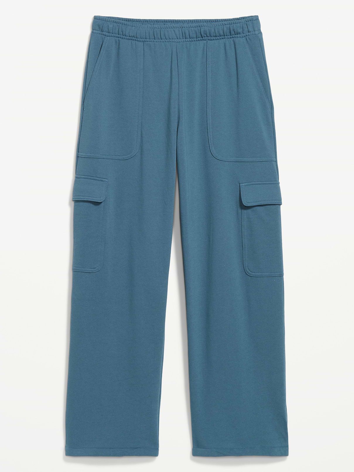 Image 2 of 2, High-Waisted SoComfy Wide-Leg Cargo Sweatpants