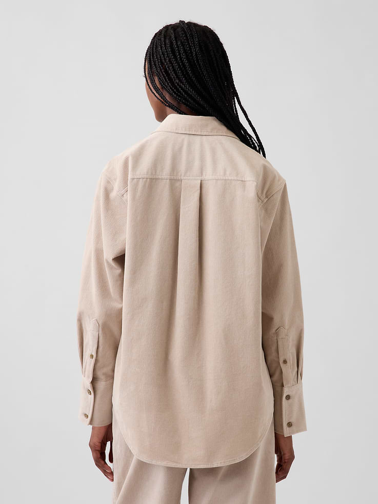 Image 3 of 5, Corduroy Big Shirt