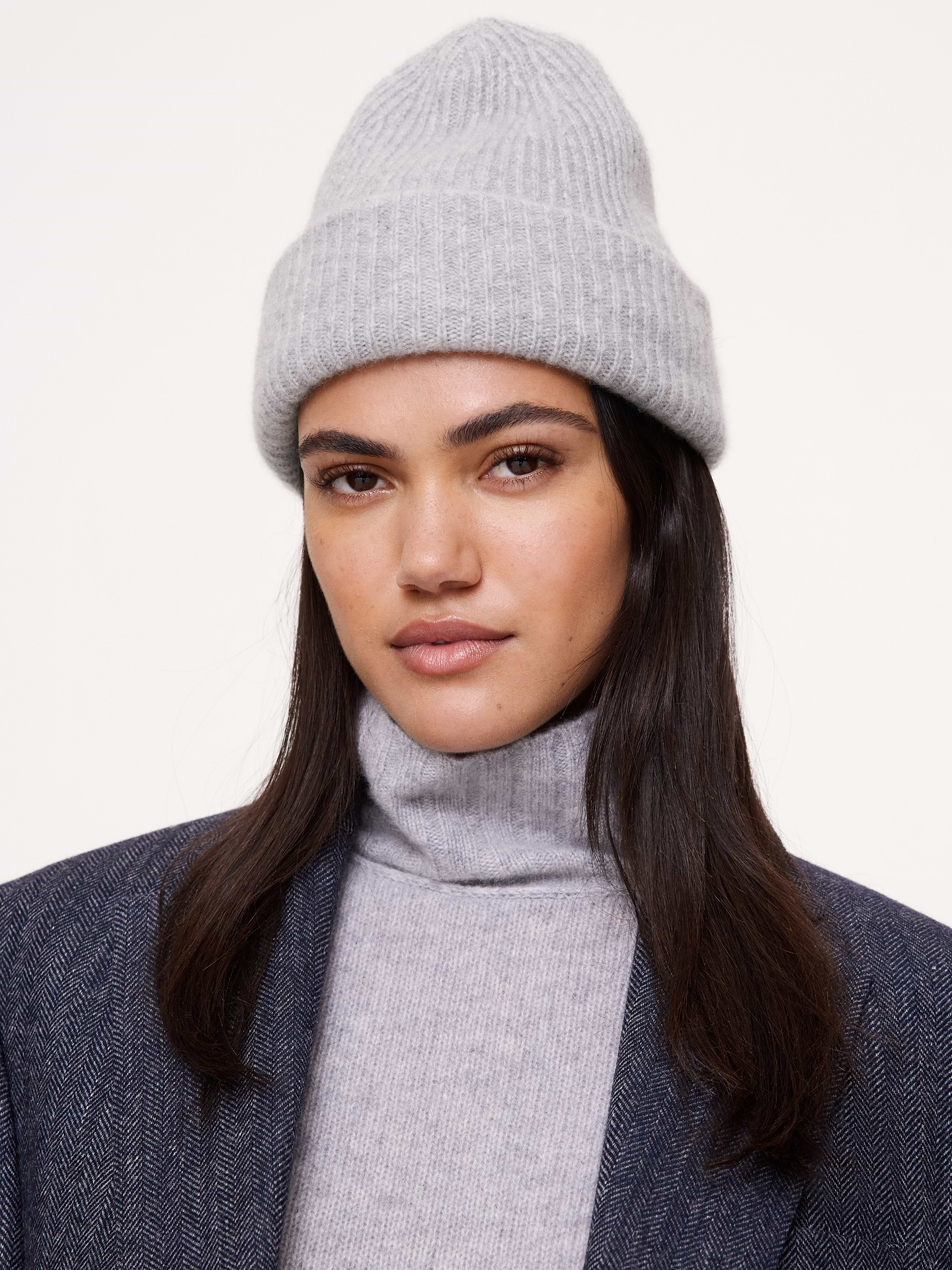 Image 8 of 8, Cashmere Slouchy Beanie