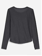 Image 1 of 2, The new Cloud94 Soft. Lightweight, drapey fabric with an ultra-soft, cloud-like feel., crew neck, long sleeves, Product #1182034