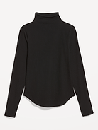 Image 1 of 2, Versatile ribbed knit with a lightweight drape., turtleneck, long sleeves, curved hem, Product #1182035