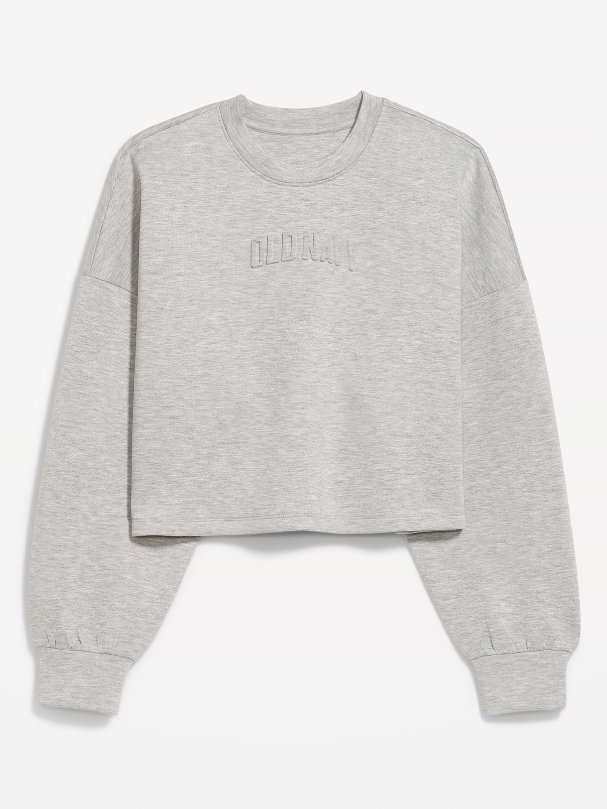 Bounce Fleece Logo Graphic Cropped Sweatshirt
