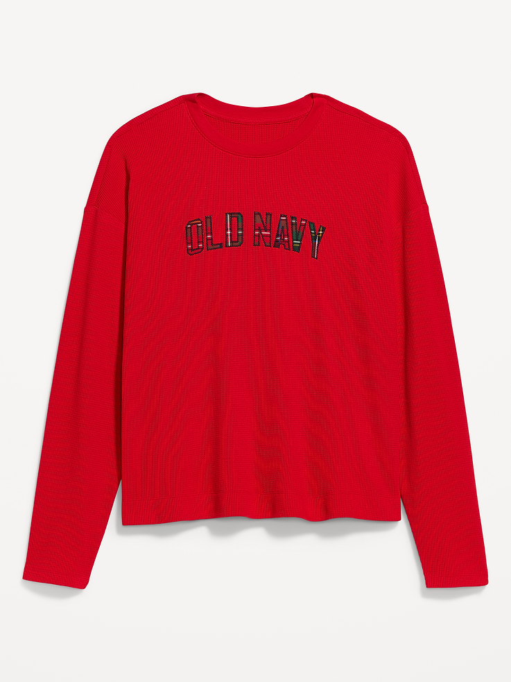Image 1 of 7, rib-knit crew neck, long drop-shoulder sleeves, Product #1186809