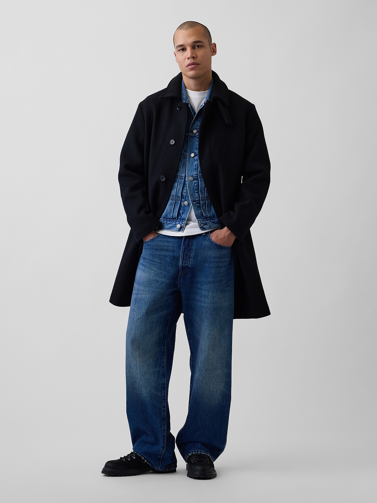 Wool-Blend Car Coat | Gap