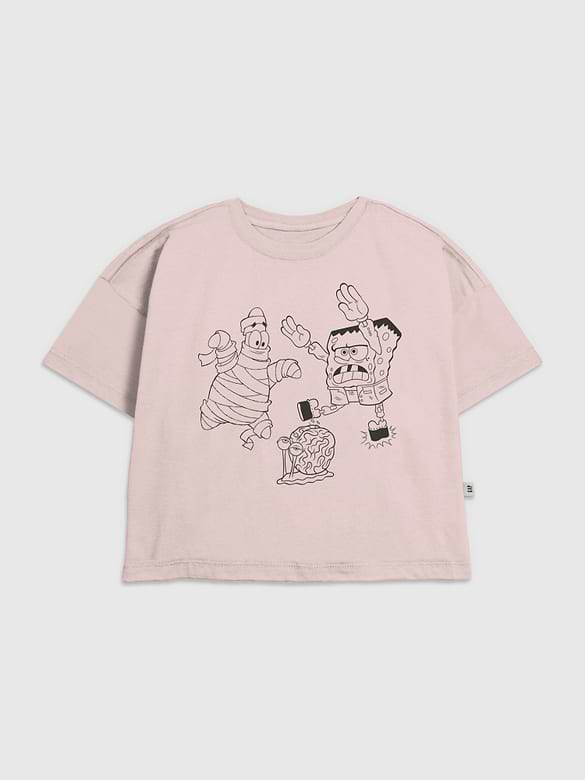Kids Spongebob Halloween Graphic T-Shirt