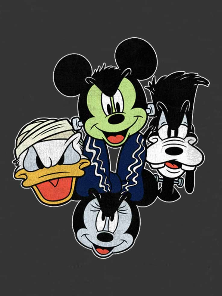 Image 3 of 3, Toddler Mickey And Friends Halloween Heads Graphic T-Shirt