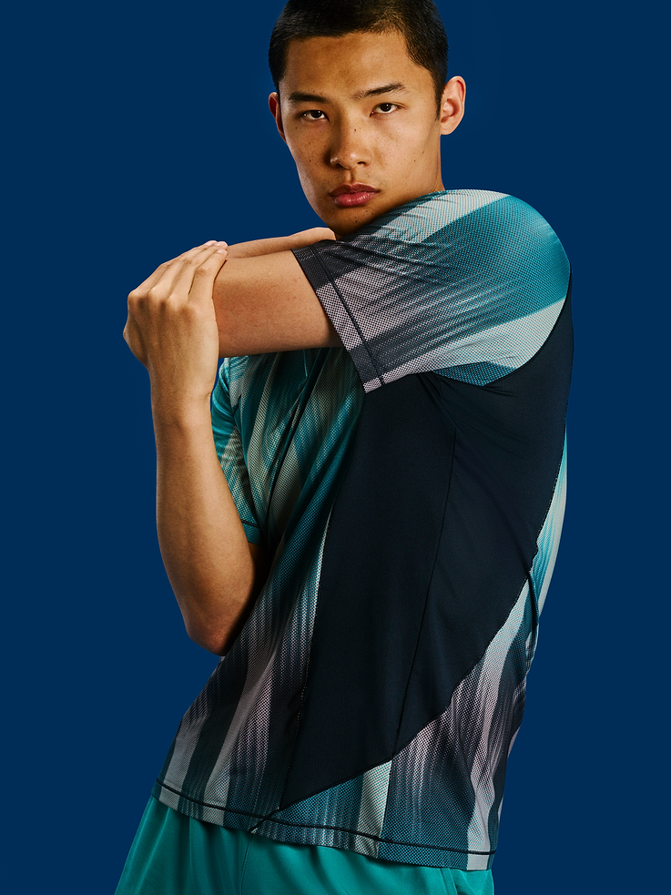 Image 1 of 6, crew neck, short raglan sleeves, breathable, sweat-wicking, quick-drying, Product #907969