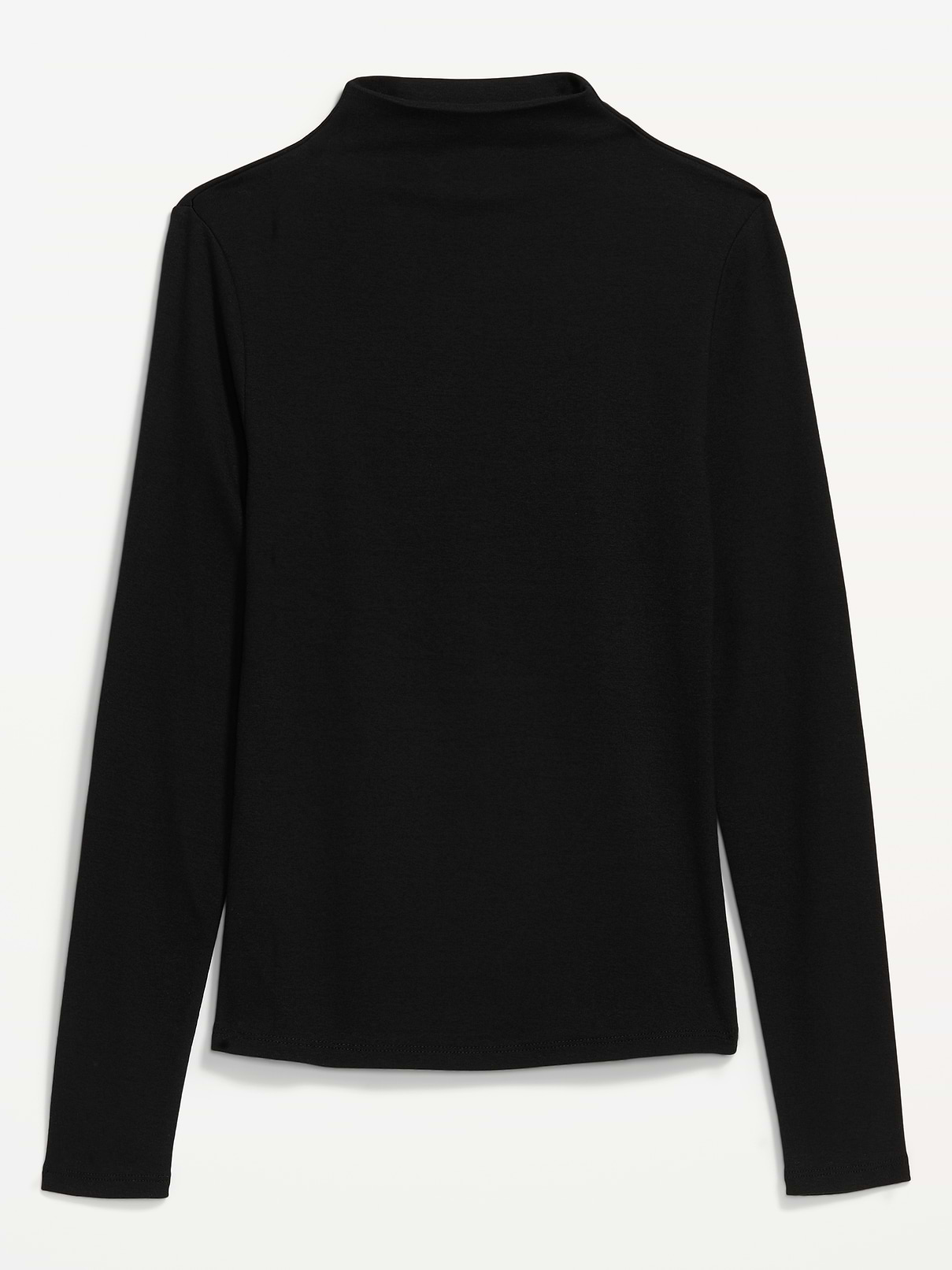 Snug Long-Sleeve Mock-Neck T-Shirt