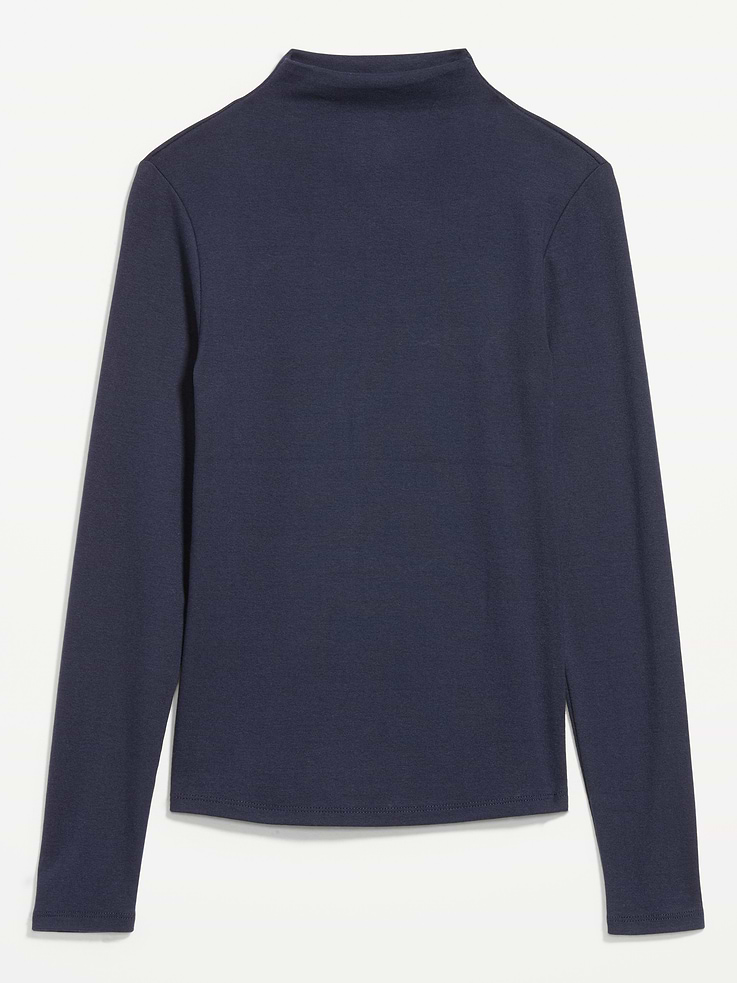 Image 1 of 4, A skimming fit that hugs your bod just right., mock neck, long sleeves, Product #1183983