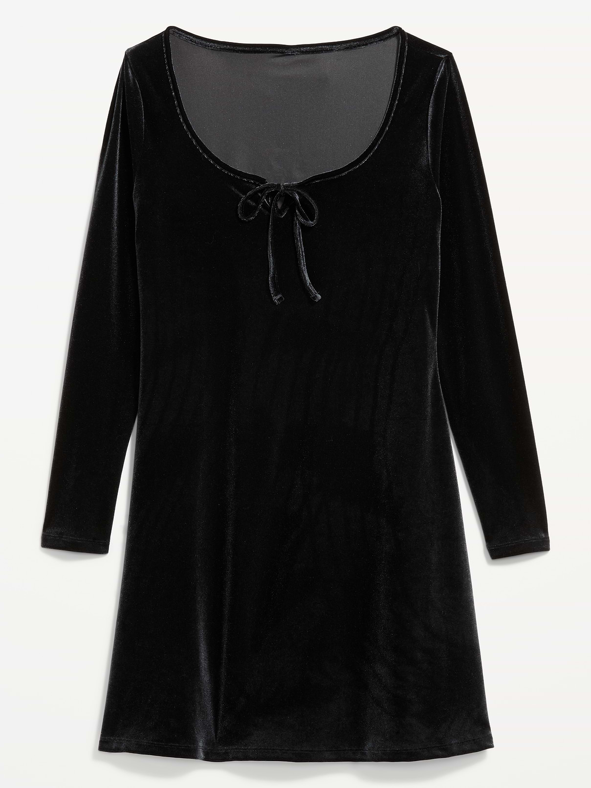 Image 2 of 2, Velvet Fit & Flare Mini Dress