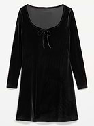 Image 2 of 2, Velvet Fit & Flare Mini Dress