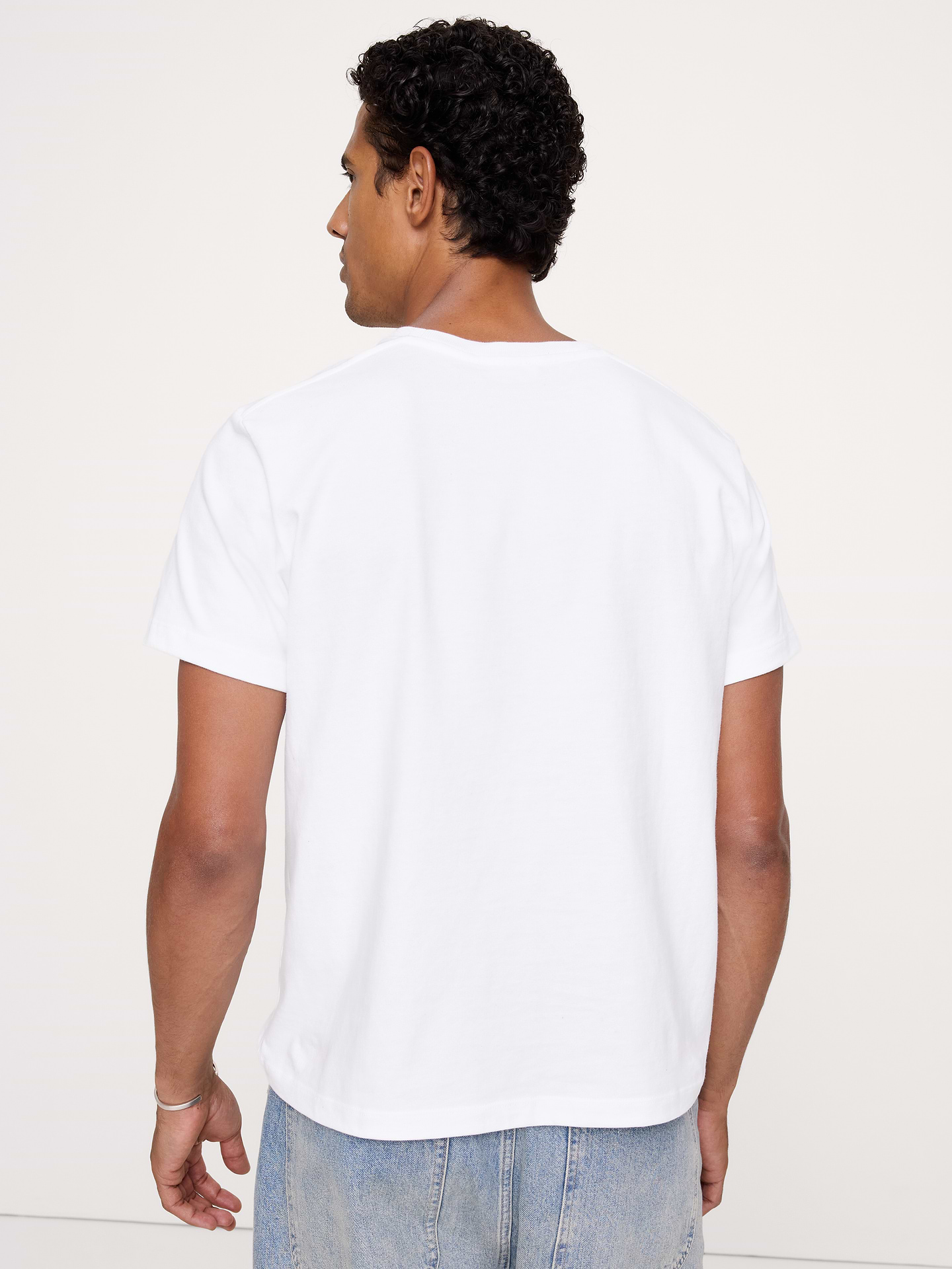 Image 2 de 4, T-shirt ras du cou en coton épais