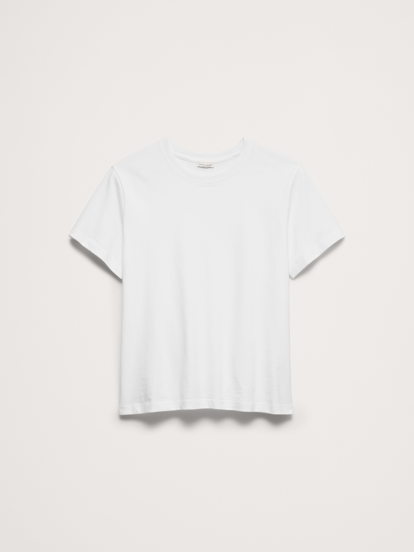 Image 4 de 4, T-shirt ras du cou en coton épais
