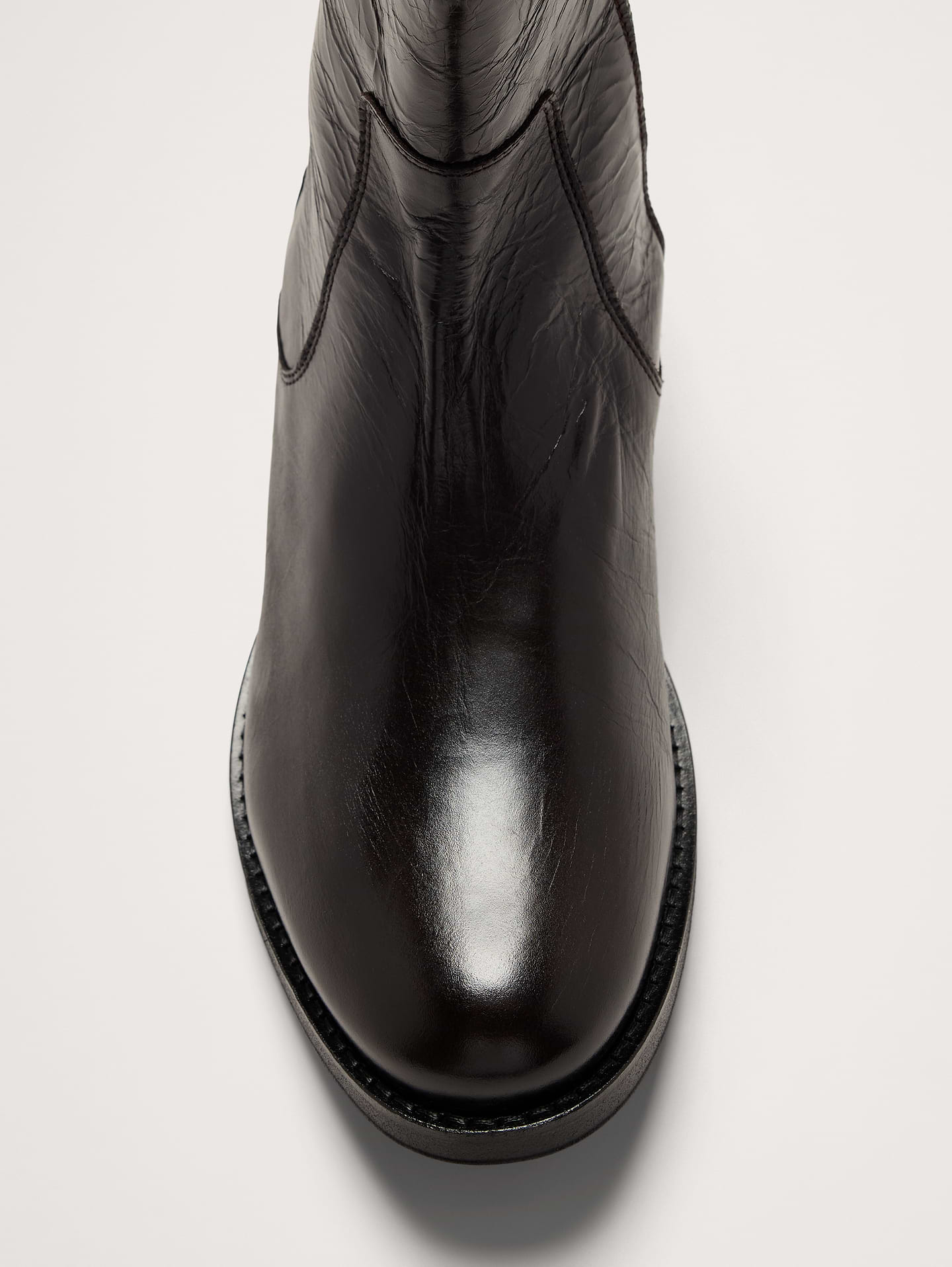 Image 4 of 5, Italian Leather Zip-Up Chelsea Boot