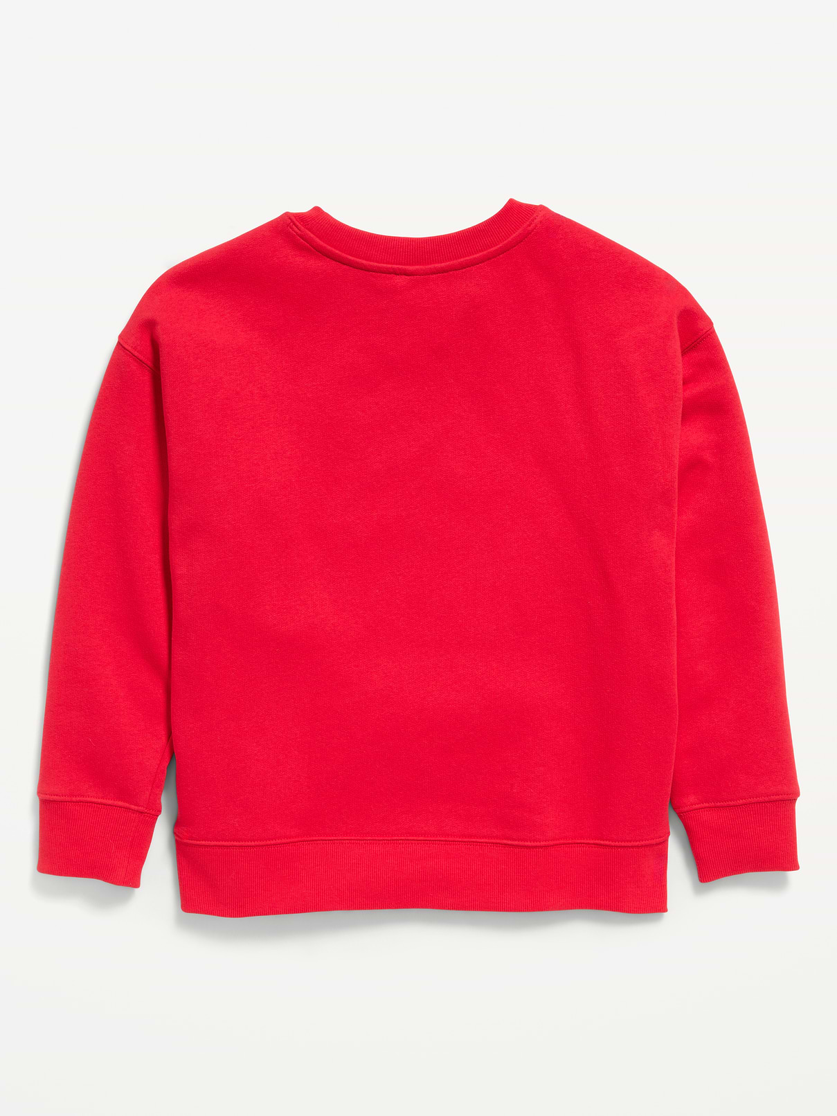 Image 3 of 3, Oversized Logo Graphic Crew-Neck Sweatshirt for Boys