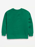 Image 3 of 3, Oversized Logo Graphic Crew-Neck Sweatshirt for Boys