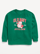 Image 2 of 3, Oversized Logo Graphic Crew-Neck Sweatshirt for Boys