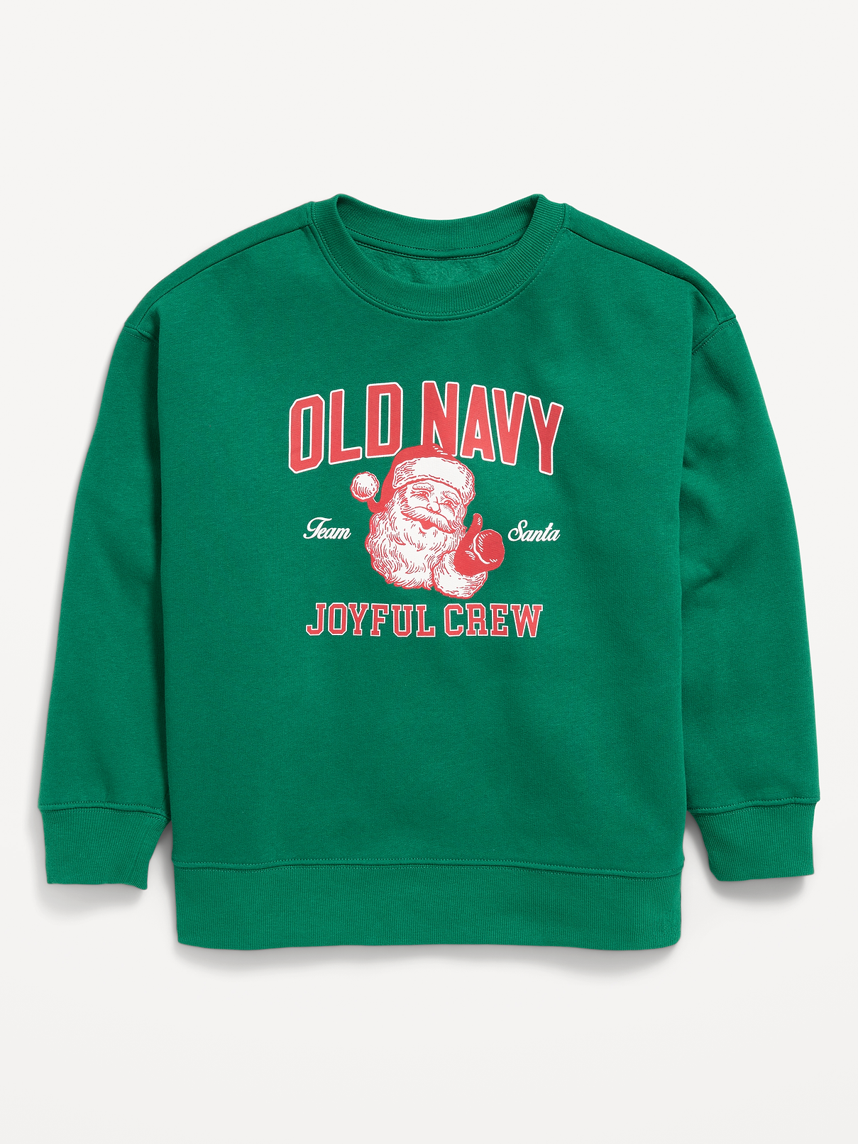 Image 1 of 3, crew neck, long sleeves, drop shoulders, logo graphic at front, Product #1182360