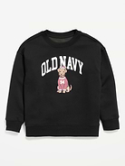 Image 2 of 3, Oversized Logo Graphic Crew-Neck Sweatshirt for Boys